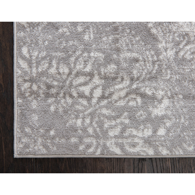 Mistana™ Brandt Floral Light Gray Area Rug & Reviews
